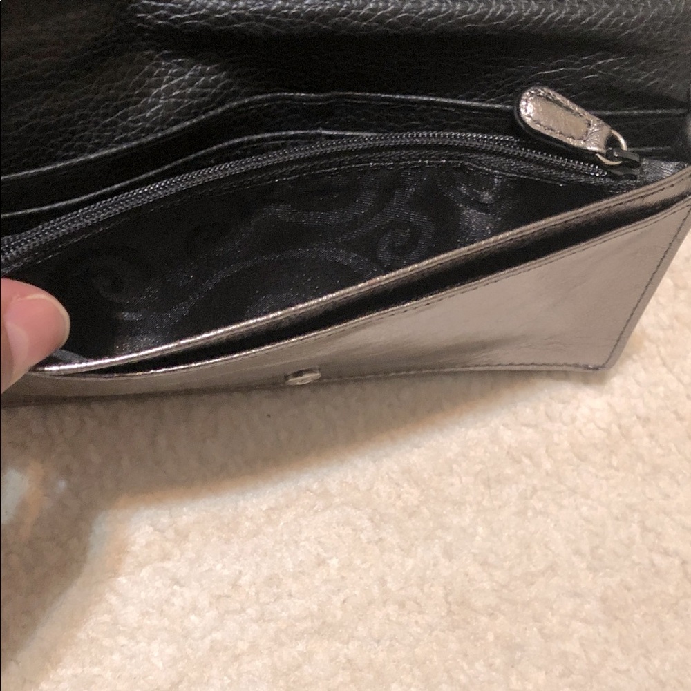 Brighton Black and White Casablanca Wallet - Picture 3 of 5